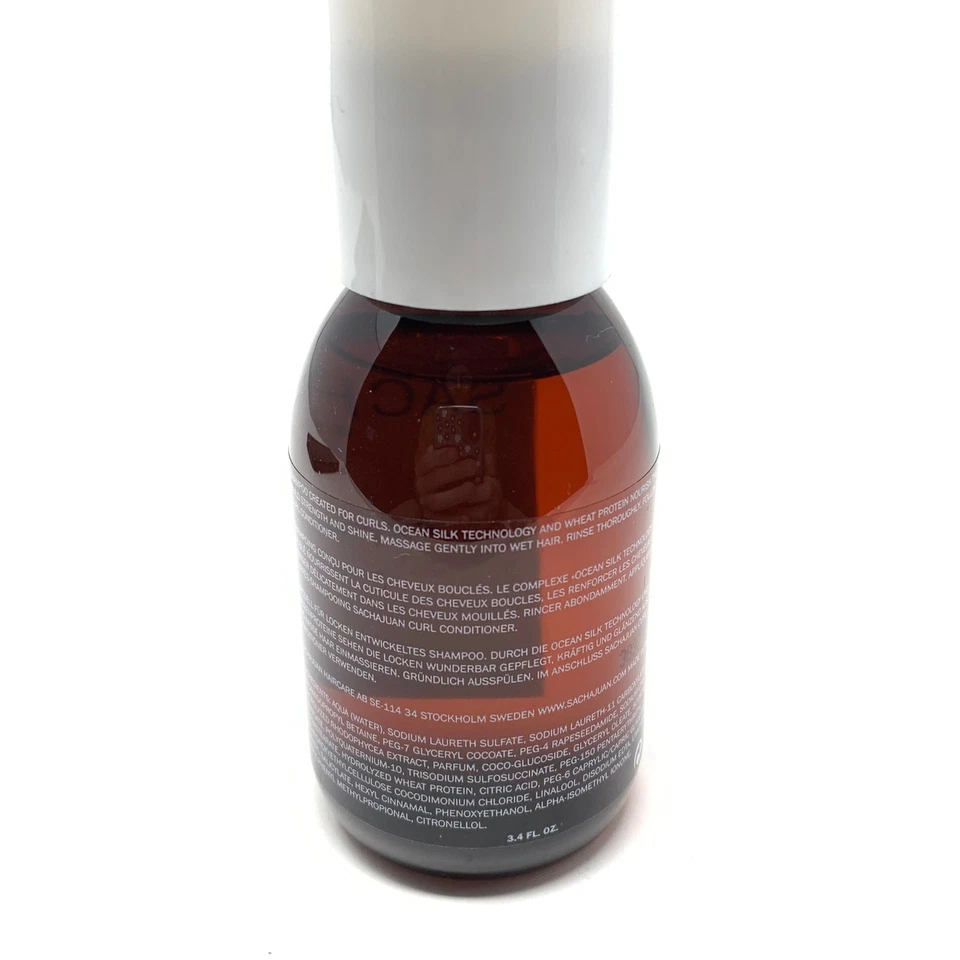 Champú rizado profesional Sachajuan Stockholm cuidado del cabello tamaño de viaje 100 ml Foto 2 de 4