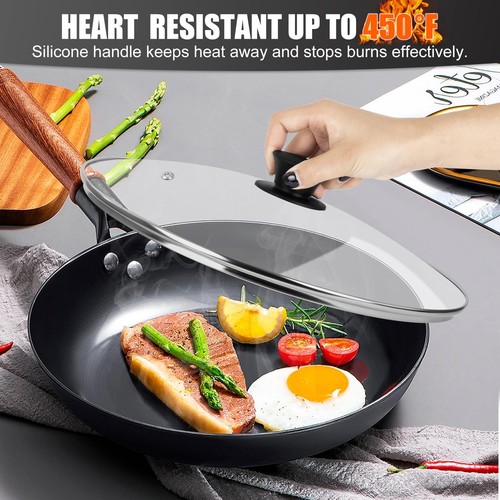 Pan Lid 8 Inch - Tempered Glass Pot Lid - Replacement Pan Cover for Cast Iron... - 第 5/8 張圖片