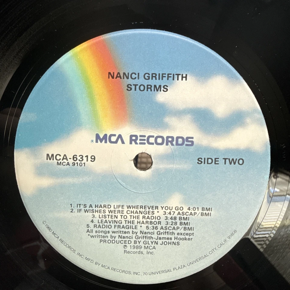 Nanci Griffith - Touch - 1989 US 1st Press (NM) HYPE Sticker Ultrasonic Clean - Image 4 of 4