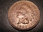 1907  Indian Head Cent BU #6