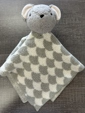 Target Cloud Island Gray Mouse Lovey Security Blanket Chenille Knit Gray Cream