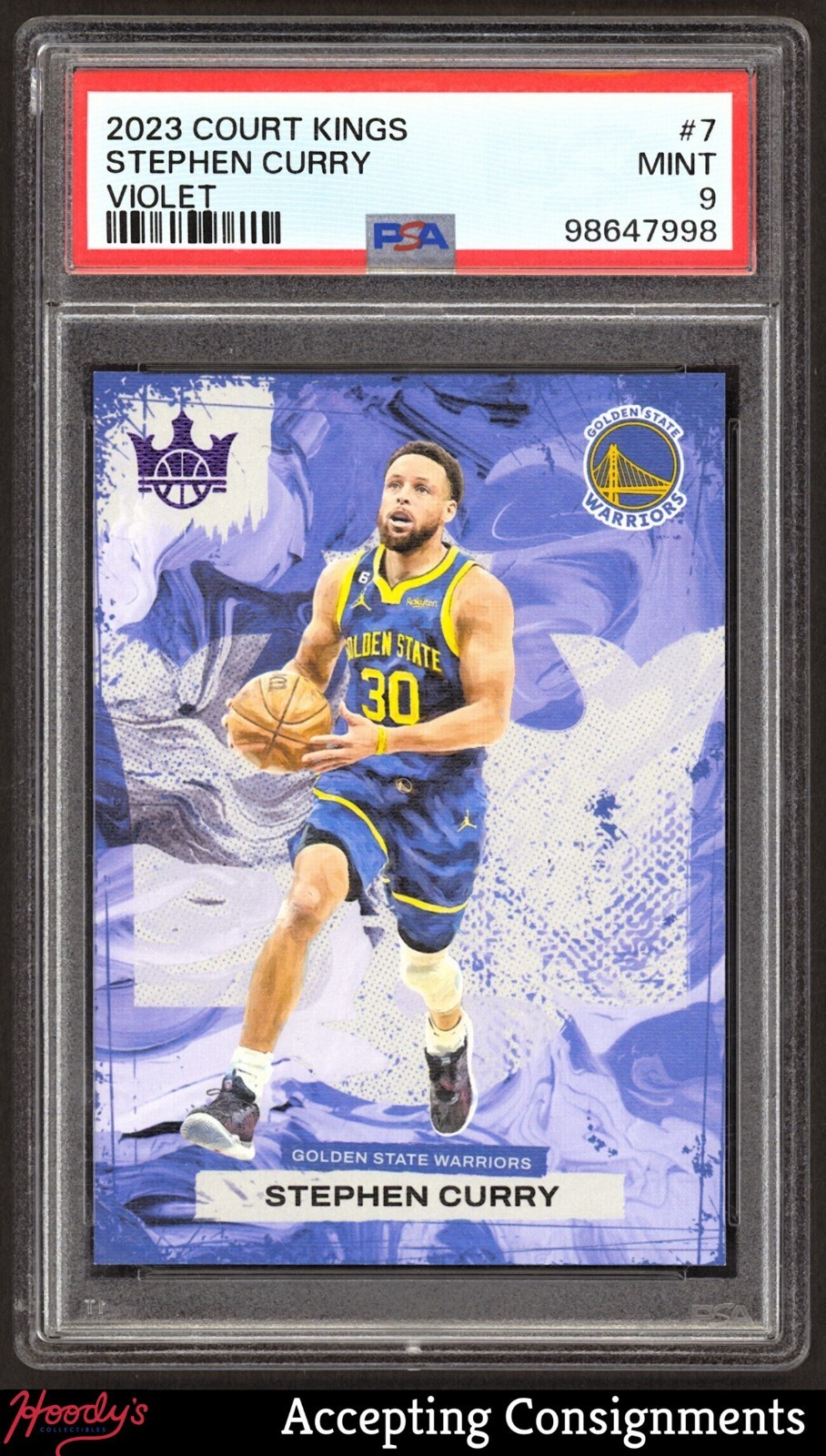 2023-24 Court Kings Violet #7 Stephen Curry WARRIORS 26/49 PSA 9 MINT