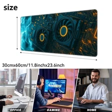 40*90cm 1pc Extra Large XXXL Gaming Desk Mat - Non-Slip Rubber Base, Large Mouse