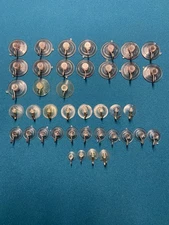 40 x WINDOW SUCTION CUPS WITH METAL HOOKS 5 diff sizes
