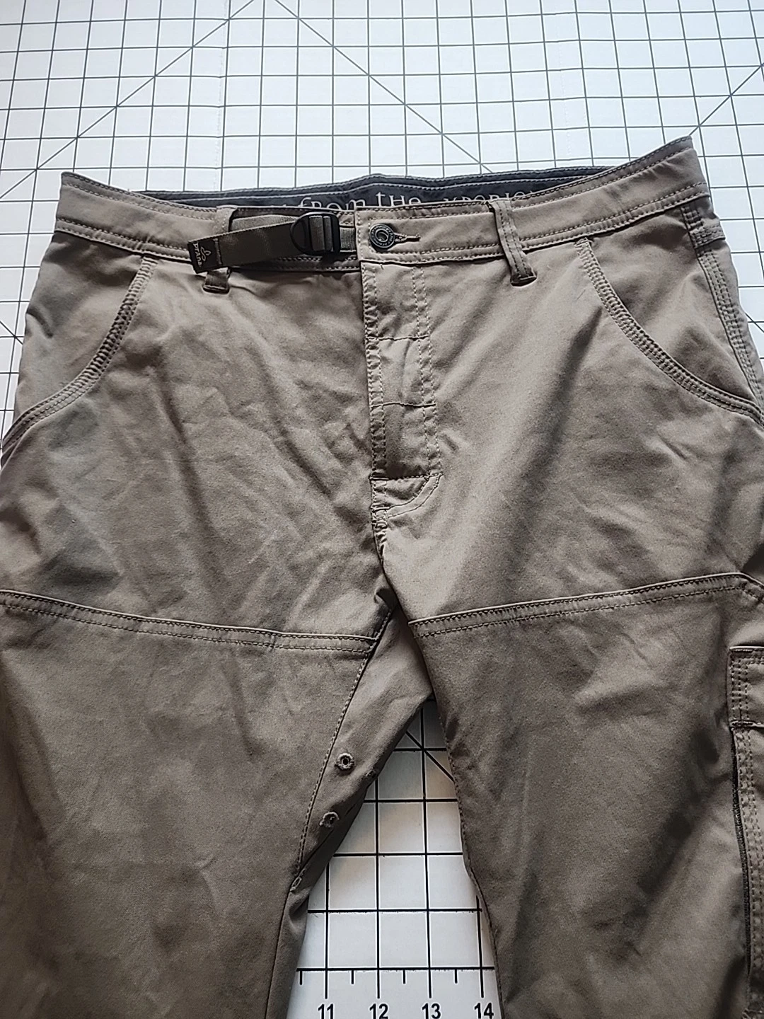 PrAna Cargo Pants Men's 32x30 Brown Straight Fit Stretch Hiking Outdoor Trail