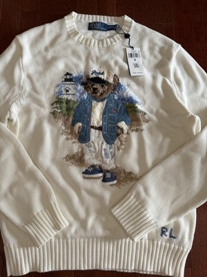Ralph Lauren Polo Bear Sweater Lighthouse Size Medium Authentic