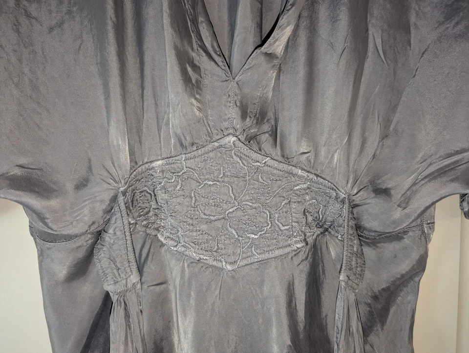 Stunning Silver Coast Embroidered Top With Ties. Size S 10/12 Or 12/14 - Image 4 of 4