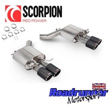 Scorpion Exhaust BMW M5 F10 Rear Silencers Back Boxes Inc Carbon 4" SBMB111CF