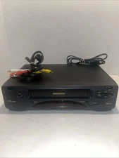 Magnavox VRU240 AT01 4 Head Video Cassette Recorder VCR VHS Tested No Remote