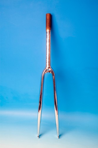 Horquilla Acero Unicrown Cromo 700c 1" Tallo 250mm NOS Dimensiones Generoso - Picture 5 of 13