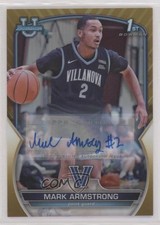 2022 Bowman U Chrome Prospect Gold Refractor 40/50 Mark Armstrong #95 Auto a8r