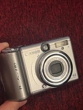 Canon PowerShot A80 4.0MP Digital Camera - Silver FOR PARTS Screen Issues 