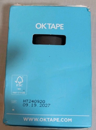OK Tape Original Regular Kinesiology Tape 2 Roll Box Lot Of 2 New Black - Picture 11 of 12