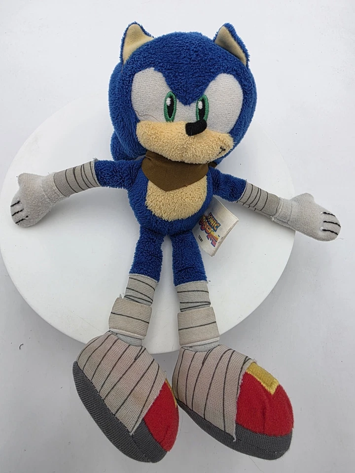 Rare Sonic Plush Lot of 7 - 2 Sonic Booms, Jazwares Knuckles, Shadow, & Sonic - Image 2 of 4