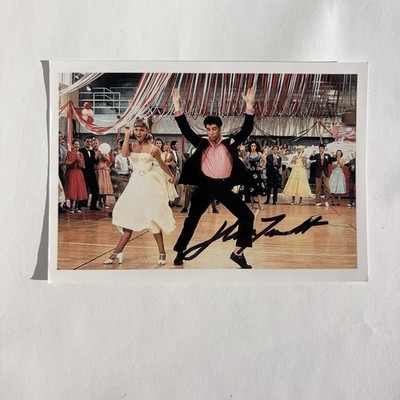 John Travolta Signiert Foto Original Autogramm 10x15cm Grease Pulp Fiction Kino
