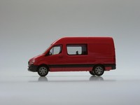 Herpa Mercedes-Benz Sprinter Halbbus Hochdach, Rot - 091329-002 - 1:87
