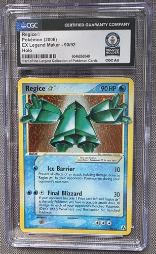 2006 POKEMON EX LEGEND MAKER GOLD STAR #90 REGICE-HOLO CGC WORLD RECORD 1/1