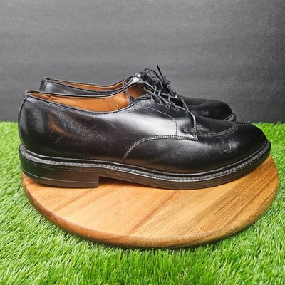 Allen Edmonds Mens Walton Oxford Size 10 B Black Leather Split Toe