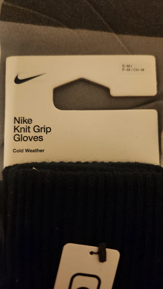 Nike Adultos Unisex Tejido Cálido Clima Frío Negro Invierno Guantes Talla S/M (Agarre) Foto 4 de 4