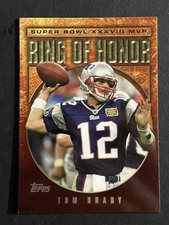 TOM BRADY 2004 TOPPS SUPER BOWL XXXVIII MVP RING OF HONOR 
