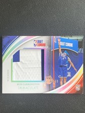 Bub Carrington 2024-25 Panini Immaculate Draft Combine Memorabilia RC /99