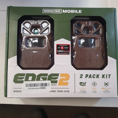 Moultrie Mobile Edge 2 36MP Cellular Trail Camera 2 Pack Kit Brown MMC-14124