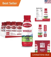 Creamy Shelf Stable Whole Milk - 12 Pack of 14oz Bottles, Go-Anywhere Nutrition