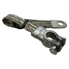 Deka 04339 Top Post Terminal 11" In. 2 Gauge Braided Ground Strap - 100% Copper