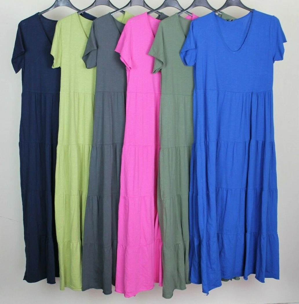 white christmas dresses Summer maxi dress with pockets Cotton, blue and white ikat beach dress main image 1