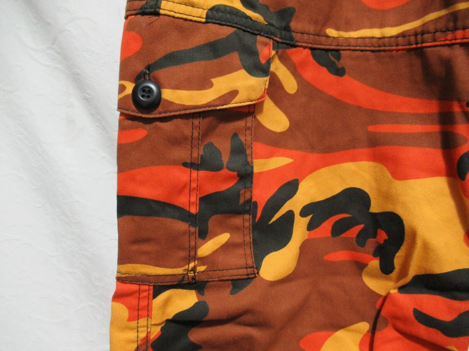 Pantalones cargo ROTHCO para mujer XXS naranja multicolor militar táctico camuflaje Foto 3 de 4