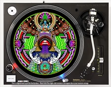 Meditate Circle - 7"-12" DJ slipmat for LP turntable record player