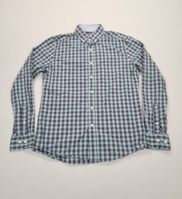 Hawkings McGill Shirt Adult Small Blue Button Up Comfort