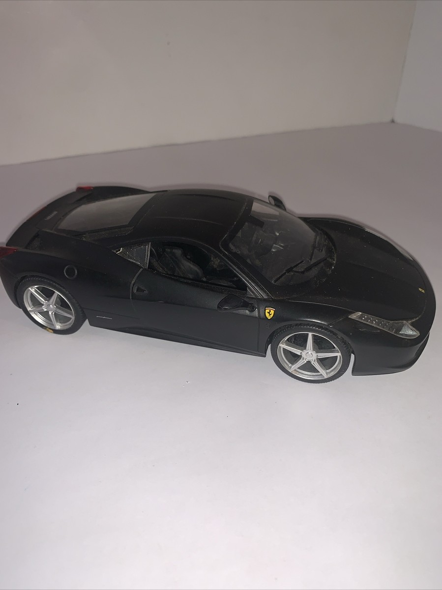 Hot Wheels 1:24 Ferrari 458 Italia Black Diecast With