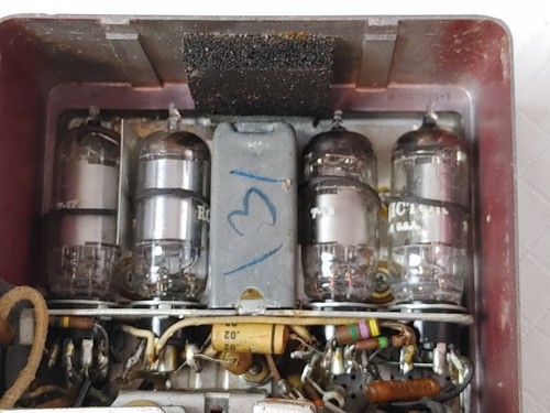 Antique 1946 RCA Victor Portable Tube Radio Model 54B3 Parts or Restore #21250 - Picture 18 of 22