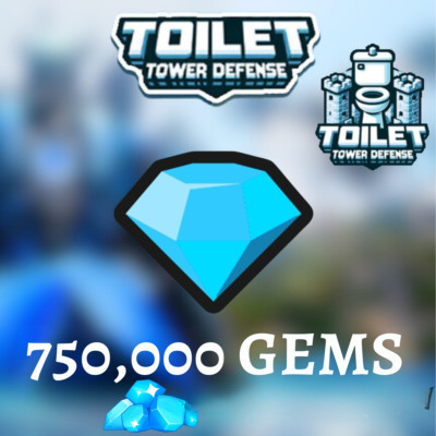 [ONLINE NOW  ] 750K Gems Toilet Tower Defense ~ TTD Gems ~ TTD ~  