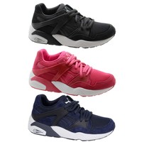 Puma Trinomic Blaze Jr Kids Trainers Juniors Shoes Navy Blue Pink 359930 Puma Trinomic Blaze Jr Kids Trainers Juniors Shoes Navy Blue Pink 359930