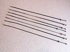 SEVEN: 297mm Campagnolo Neutron raggi ruota posteriore non guidabili con tutto l'hardware