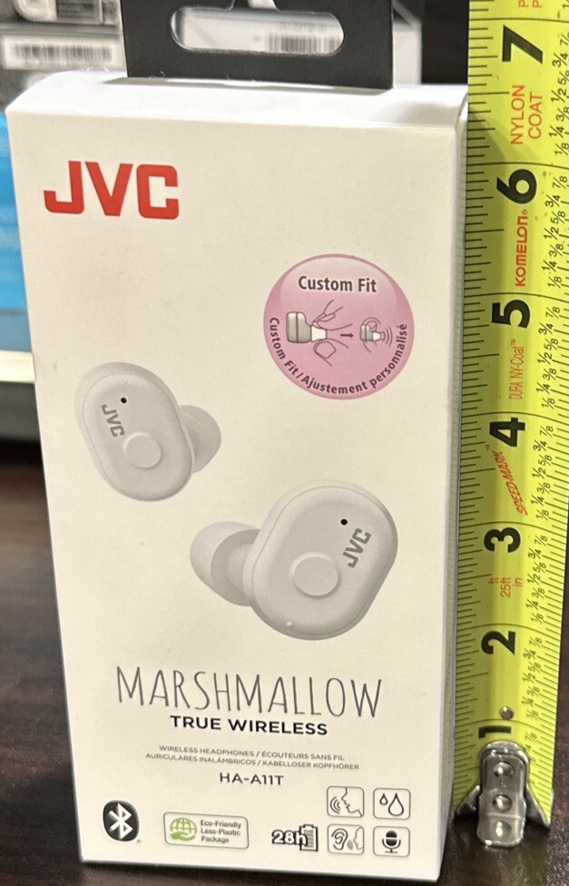 NEW JVC HAA11T Marshmallow True Wireless Earbuds White. eBay