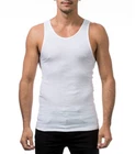 Men's Tank Top 3 Pack A-Shirts Ribbed Undershirts 100% Cotton Wife Beater Gym