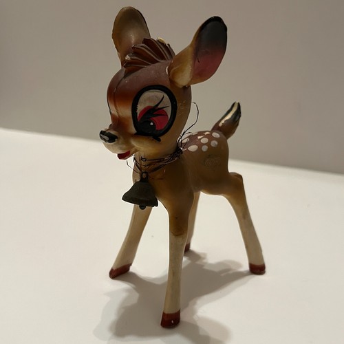 Vtg Bambi Deer WDP Walt Disney Production Toy Figurine Plastic 5.5"