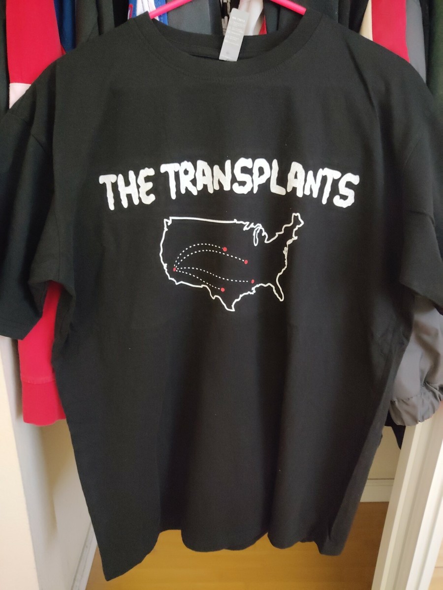 Vintage Transplants rancid blink 182 travis barker map shirt new 