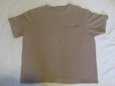 Jesse James Industrial Workwear Sturdy Work T-Shirt Mens Short Sleeve Brown XL