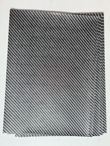 5x A4 Craft Paper Silver Black Diagonal Stripe Textured Card Making Scrapbook - Picture 3 of 3