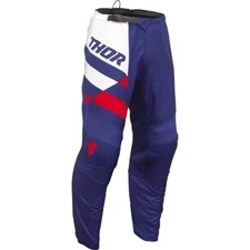 Thor Sector Checker Youth Pants, Navy Blue/Red/White