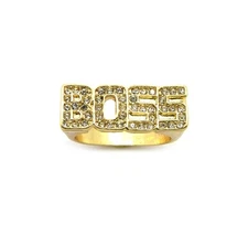 Hip Hop BOSS Piece Sized Ring (Available Size 8,9,10) XQR2G