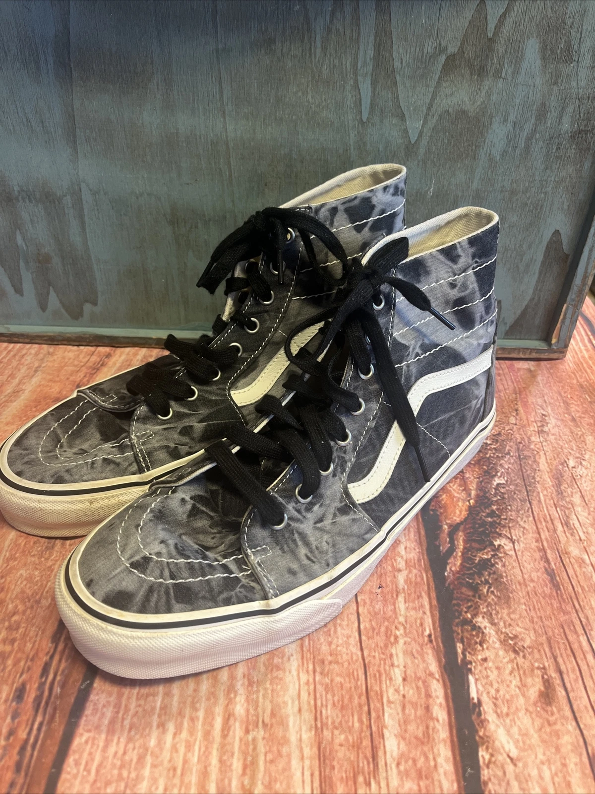 Vans SK8 Hi Tapered Denim Destroy nero uomo 11 5 donna 13