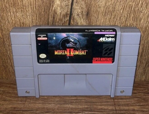 Vintage Mortal Kombat II (Super Nintendo Entertainment System SNES) Cart Only
