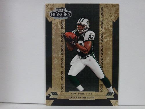 2005 Playoff Honors Football Card #169 Justin Miller Rookie /399