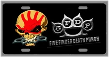 L@@K 5 Finger Death Punch Car Vanity Tag  License Plate 