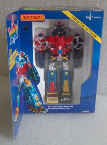 NEU IN BOX MIB 1985 MATCHBOX MINIATURFAHRZEUG TEAM VOLTRON FIGUR HÜLLE FRISCH